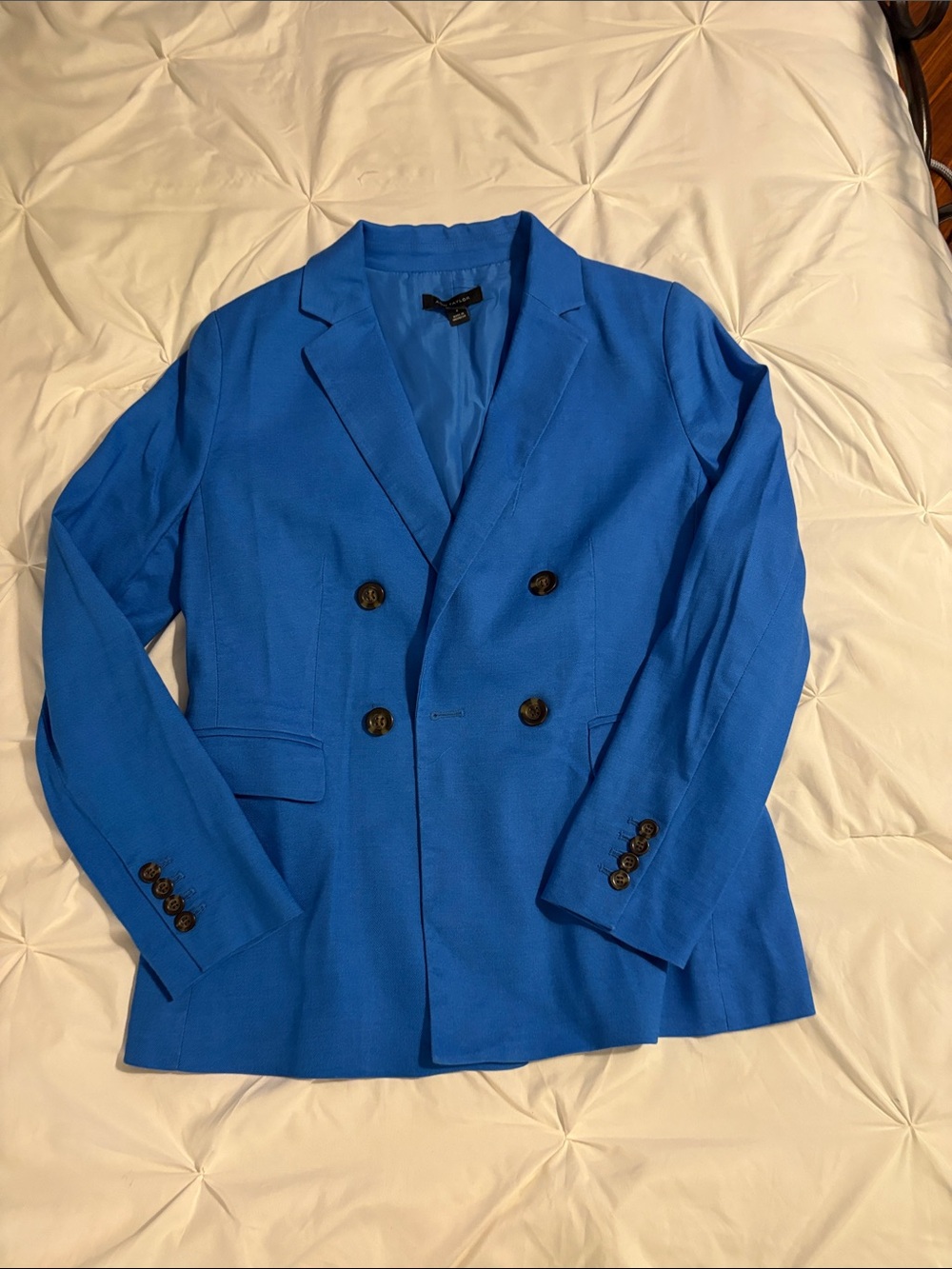 Ann Taylor Royal Blue Double-Breasted Blazer